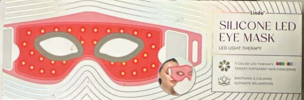 Lindo Silicone LED Eye Mask GHA-5226 Pink Light Therapy